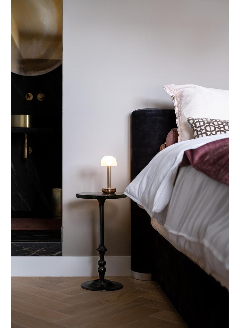 HUMBLE Two Wireless Portable LED Gold Frosted Shade Table Light Dimmable Mood Lighting Indoor Outdoor Cosy Warm Long Lasting Dining Home Garden Waterproof Design IP65 - Image 4